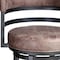 Armen Living Titana 30" Barstool in Mineral finish with Bandero Tobacco upholstery 721535746873 - alternate 5